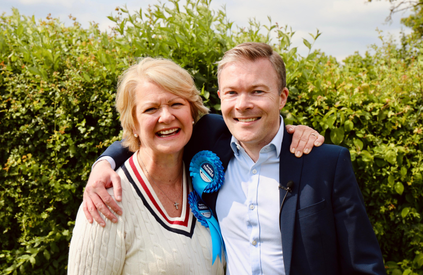 Bradley with Cllr Karen May, leader of Bromsgrove District Council
