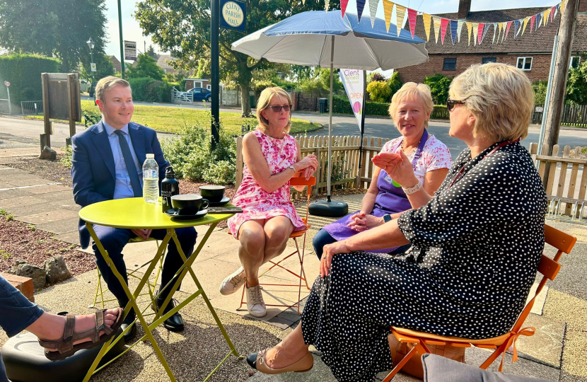 Bradley visiting Clent Connect