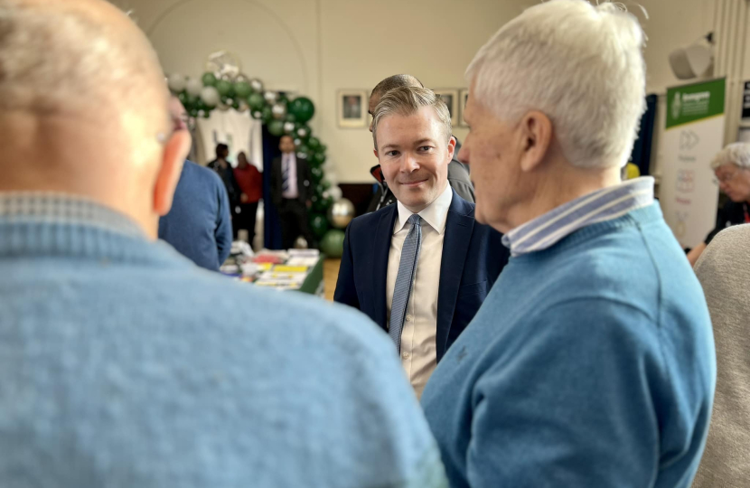 Bradley as his first ever Pensioners' Fair