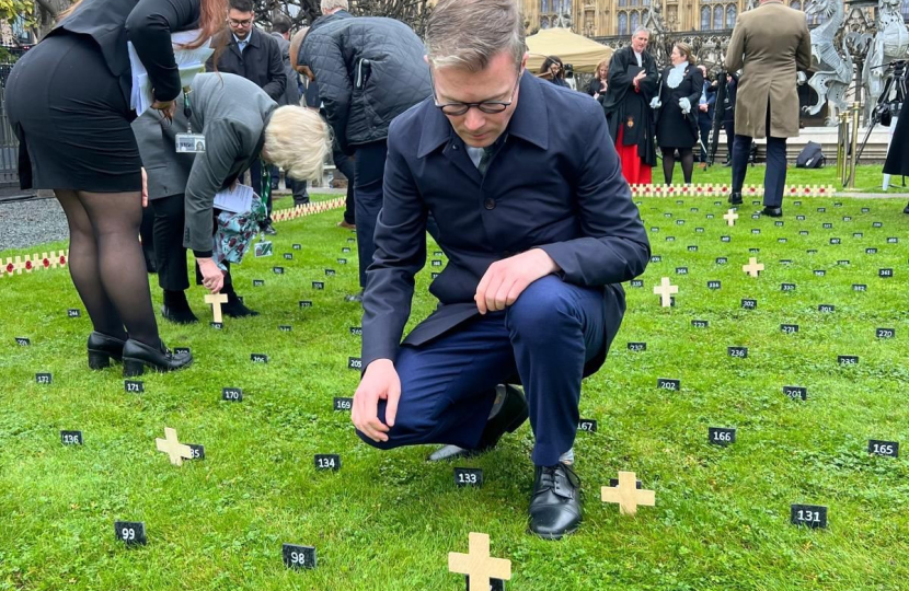 Bradley at the Gardens of Remembrance