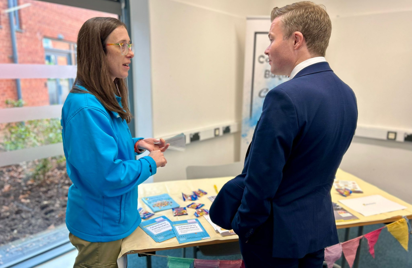 Bradley with a representative from NewStarts