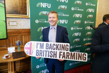 Bradley at the NFU event in Parliament.