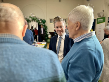 Bradley as his first ever Pensioners' Fair