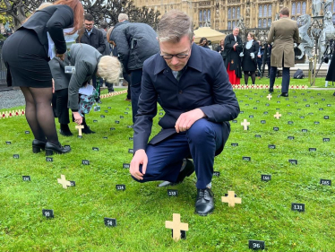 Bradley at the Gardens of Remembrance